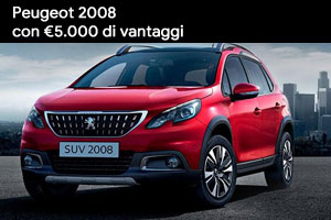 Gamma Peugeot 2008 da 149 Euro al mese da Spazio a Torino