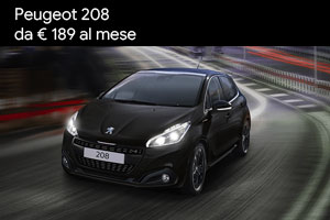 Nuova Peugeot 208 tua da 189 Euro al mese da Spazio a Torino