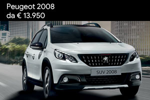 Gamma Peugeot 2008 da 13.950 Euro da Spazio a Torino