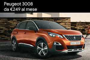 Peugeot 3008 da 249 Euro al mese da Spazio a Torino