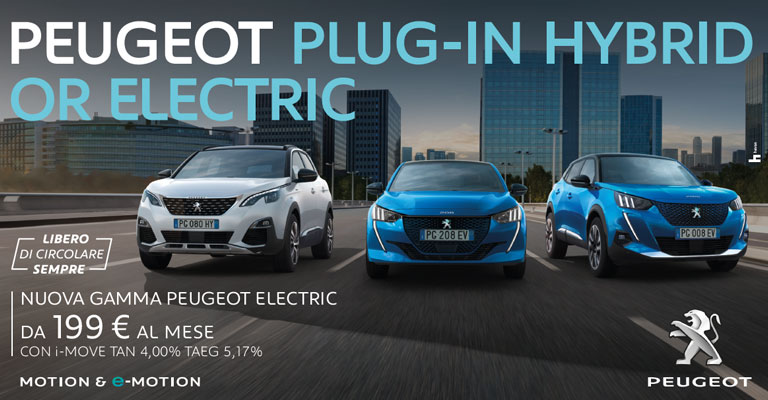 Gamma Peugeot Electric da 199 Euro al mese da Spazio a Torino
